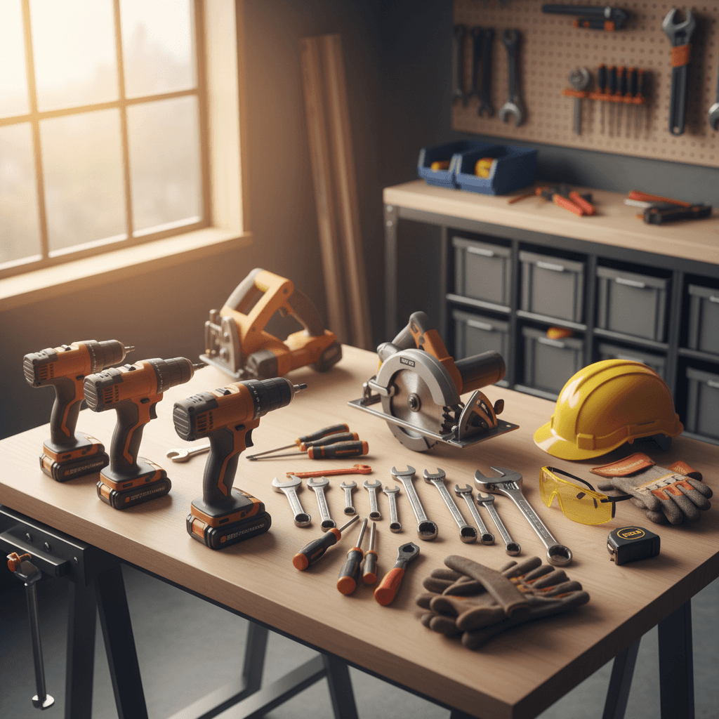 Maintained equipment ready to rent